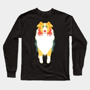 Colorful Australian Shepherd Long Sleeve T-Shirt